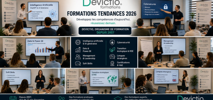 Votre organisme de formation sur Lyon vous présente les formations tendance en 2026