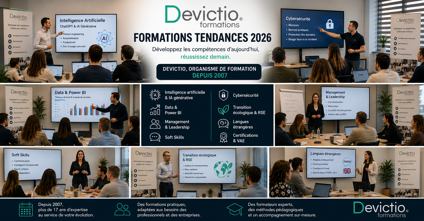 Votre organisme de formation sur Lyon vous présente les formations tendance en 2026