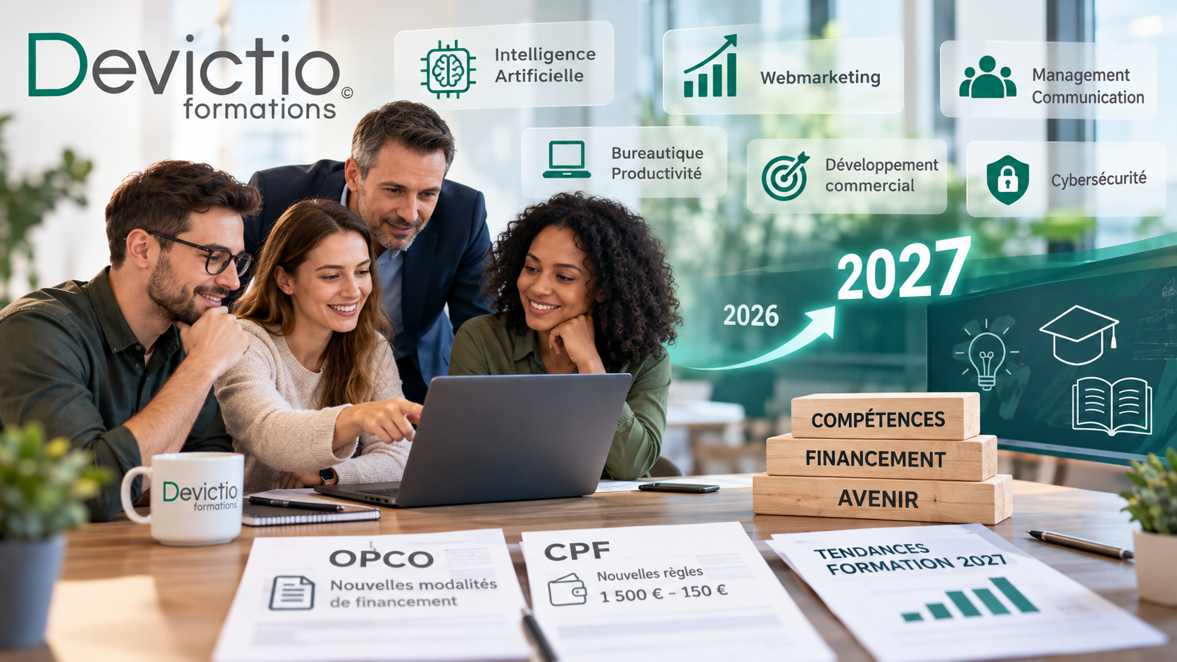 Formation professionnelle 2027 : tendances, OPCO, CPF et IA